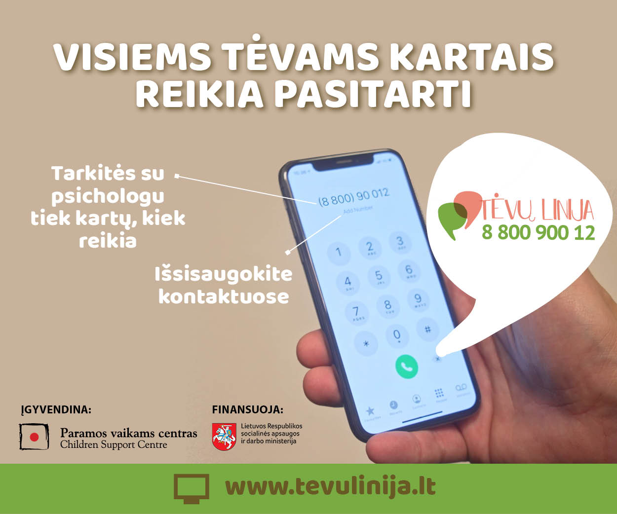 „Tėvų linija“: pasitarkite su psichologu tiek kartų, kiek reikia
