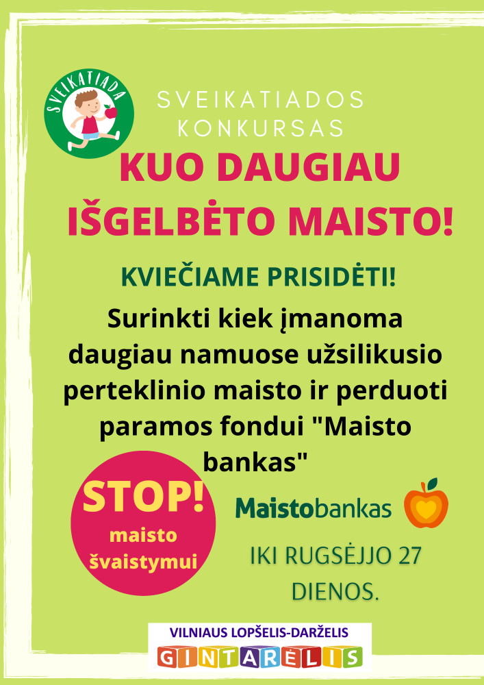 Akcija “Kuo daugiau išgelbėto maisto”