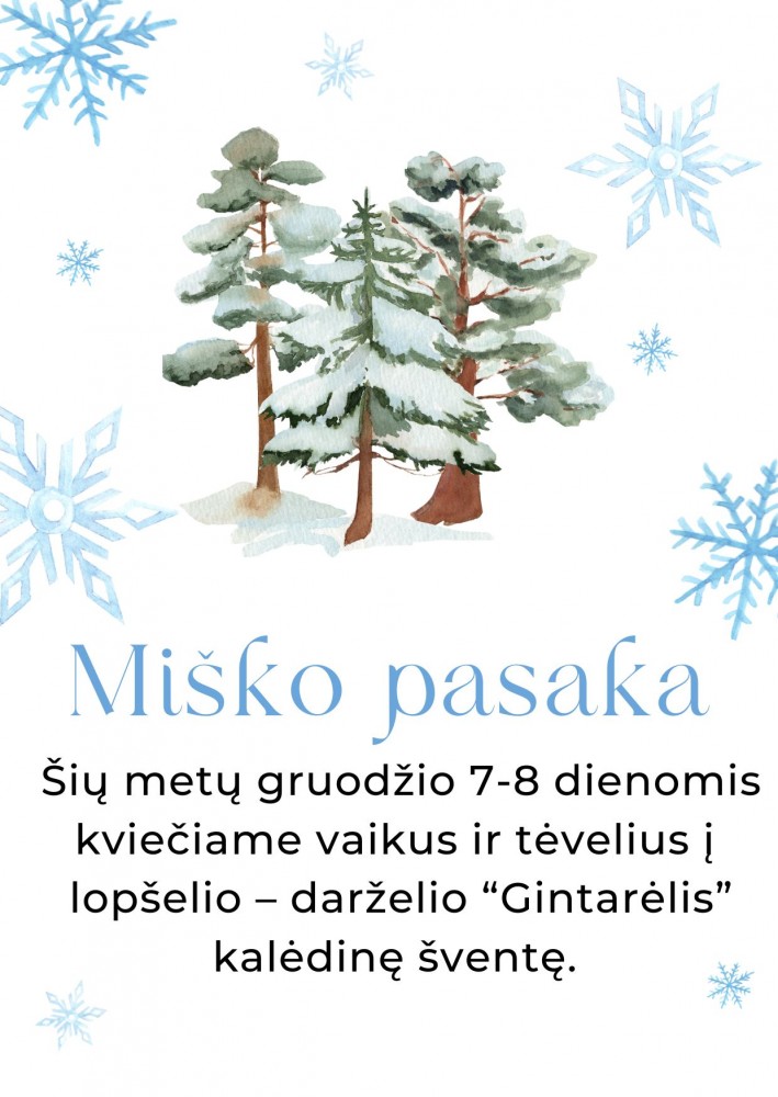 Ruošiamės šventiniam laikotarpiui!