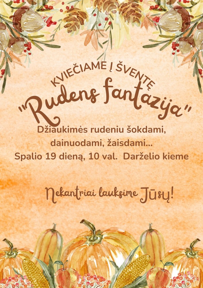 Rudenėlio šventė “Rudens fantazija”