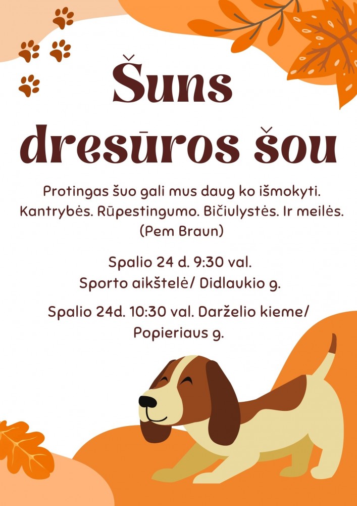 Šuns  dresūros šou