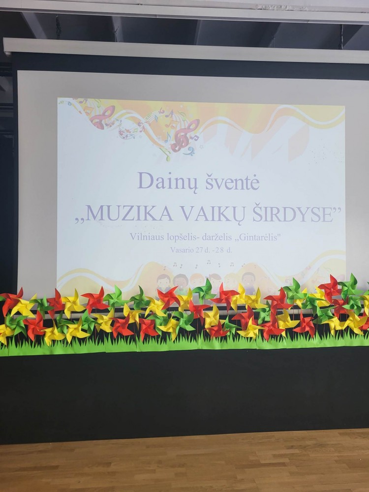 Dainų šventė ,,Muzika vaikų širdyse”