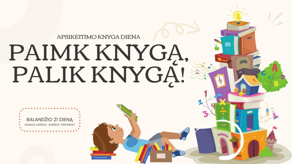 Apsikeitimo knyga diena „Paimk knygą, palik knygą“