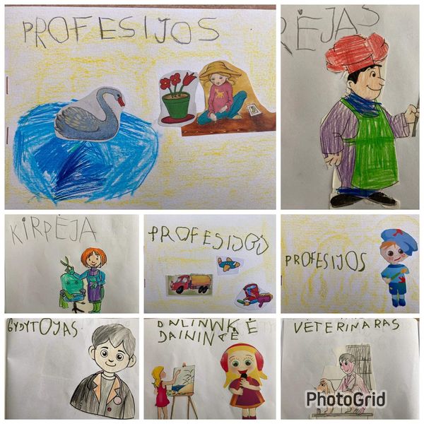 ,,Ežiukai” susipažino su įvairiomis profesijomis