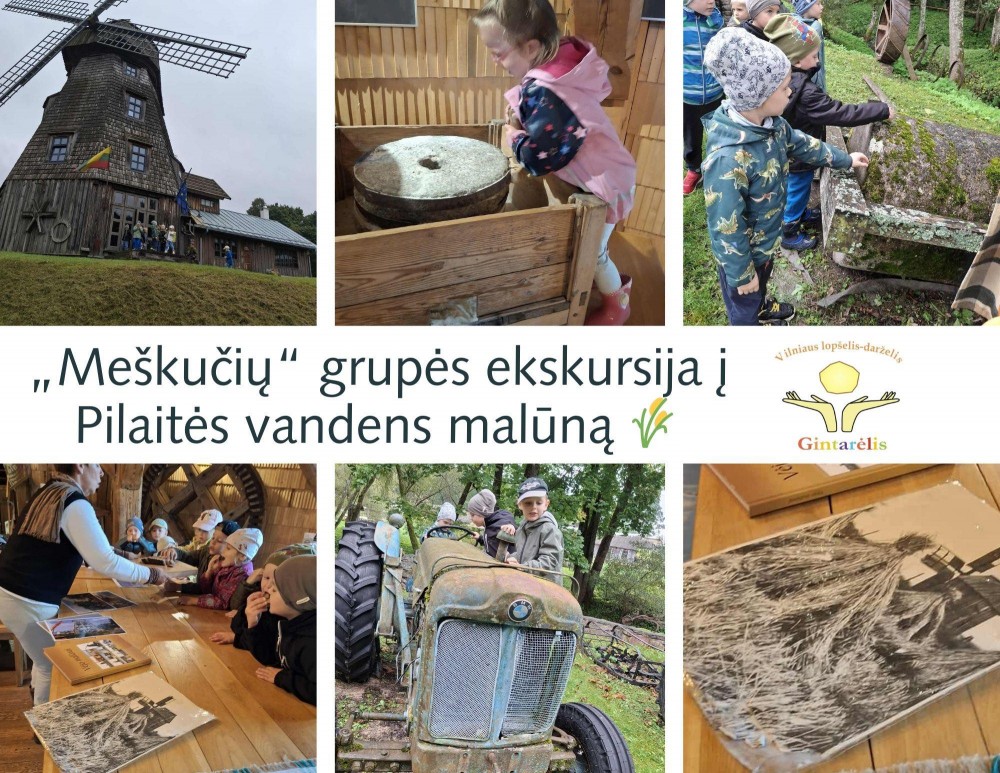 ,,Meškučių” grupės ekskursija į Pilaitės vandens malūną