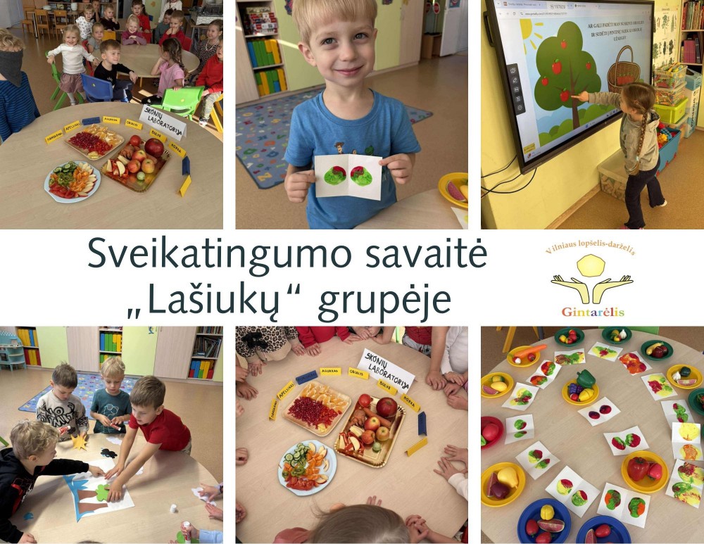 Praėjusią savaitę „Lašiukų“ grupėje vyko sveikatingumo savaitė.