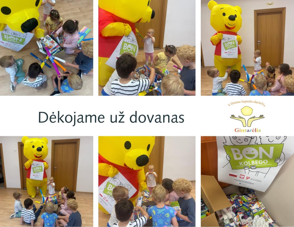 Dėkojame už dovanas!
