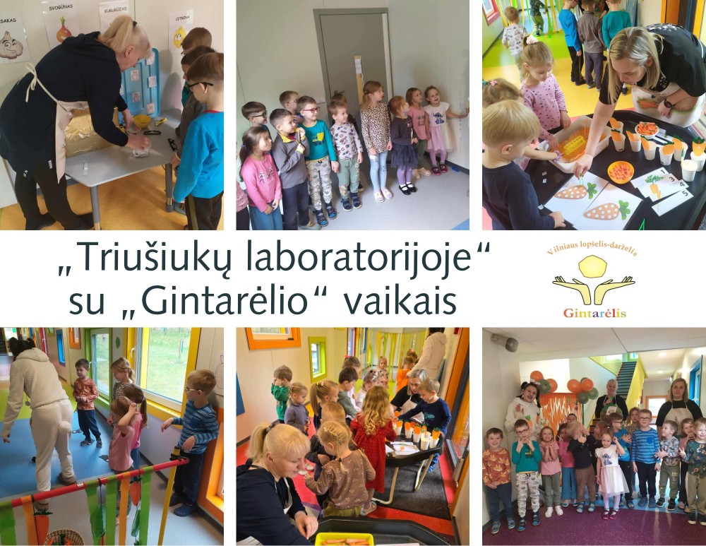 „Gintarėlio“ vaikai tapo tikrais tyrinėtojais „Triušiukų laboratorijoje“!
