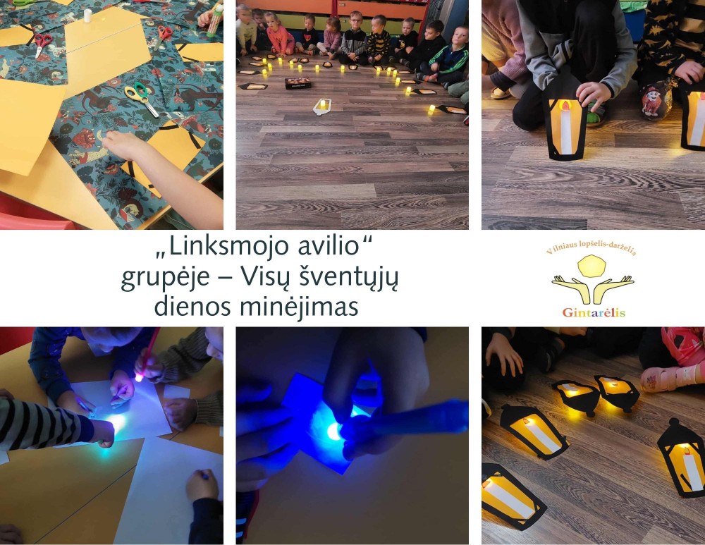„Linksmojo avilio“  grupės vaikai paminėjo Visų šventųjų dieną.