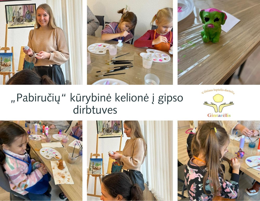 „Pabiručių” kūrybinė kelionė į gipso dirbtuves