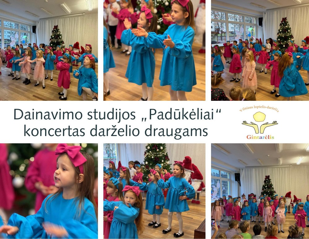 Dainavimo studijos ..Padūkeliai” koncertas darželio draugams