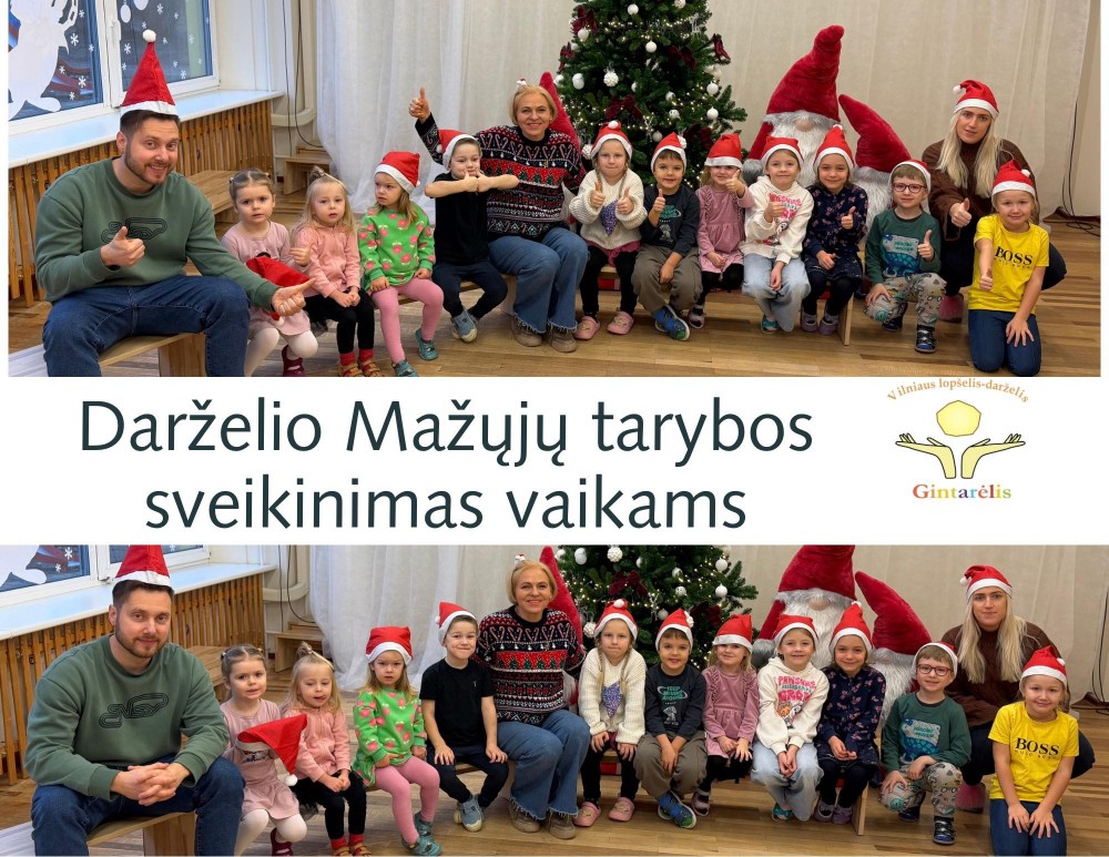 Darželio Mažųjų tarybos sveikinimas vaikams