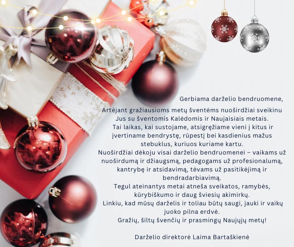 Gražių švenčių!