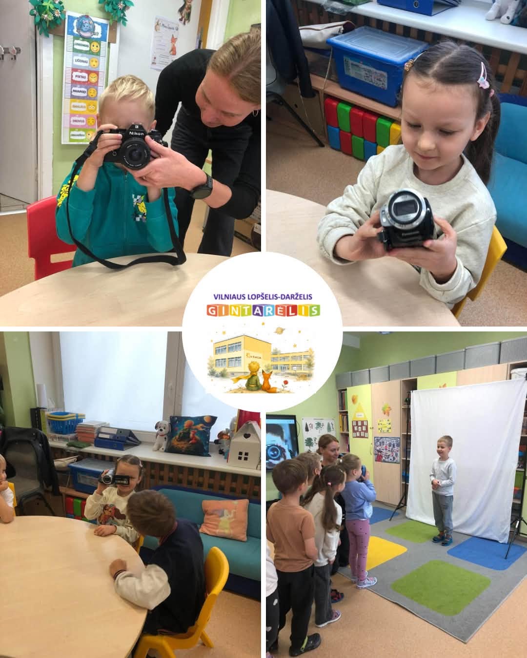 Mokytojų dienos proga Hario mama mūsų „Lašiukams“ surengė fotografijos pamokėlę.